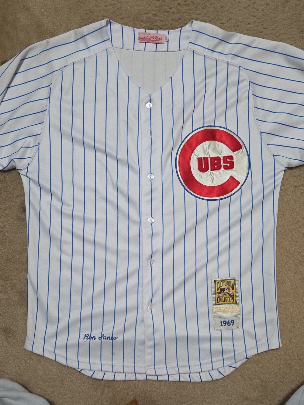 Mitchell & Ness 1969 Cooperstown Collection Ron Santo Chicago Cubs Jersey